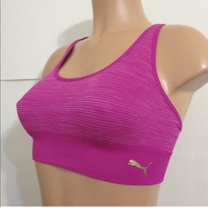 Puma hot pink sports bra